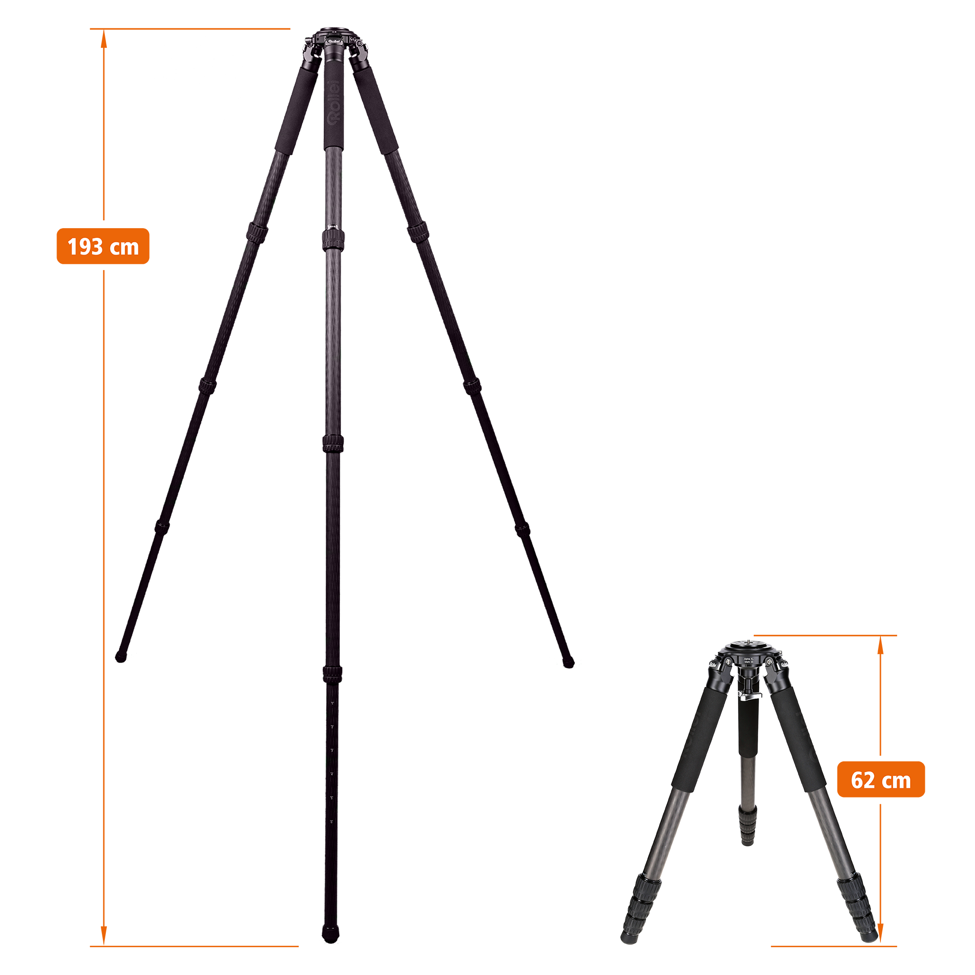 Rock Solid Alpha XL Mark III - Carbon Tripod
