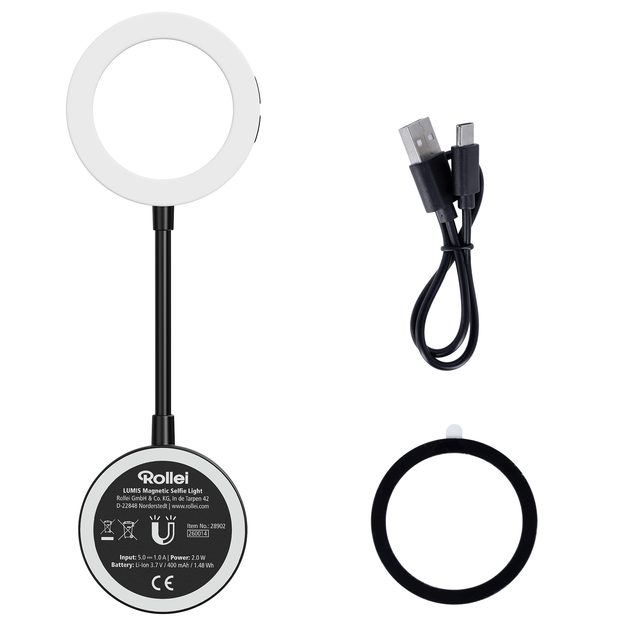 LUMIS Magnetic LED Ring Light for Selfies