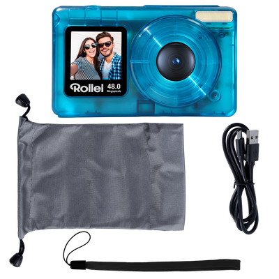 Compactline Pocket | Transparent | 48MP Digitalkamera mit 4K