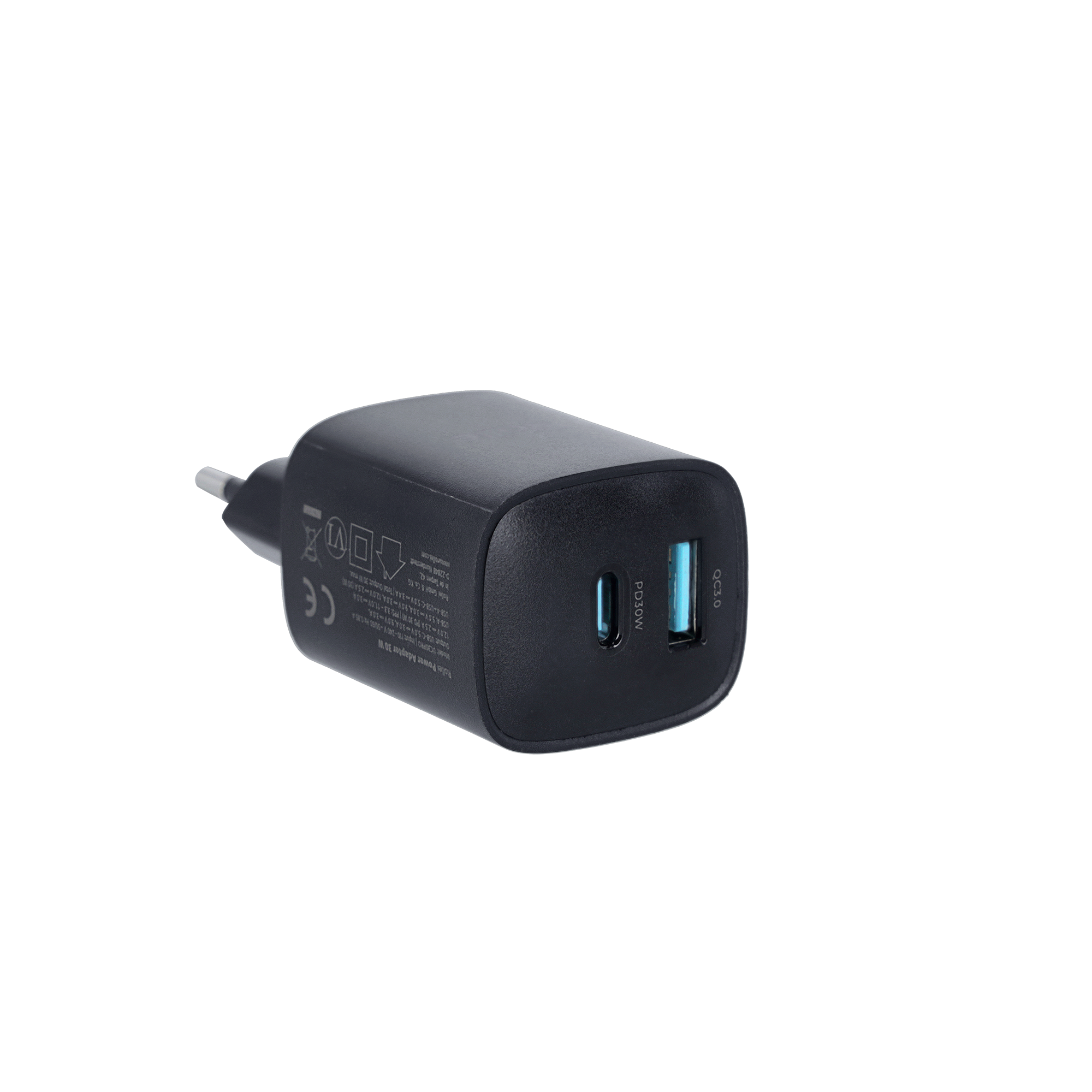 30W Fast Charger | GaN | USB-C & USB-A Port