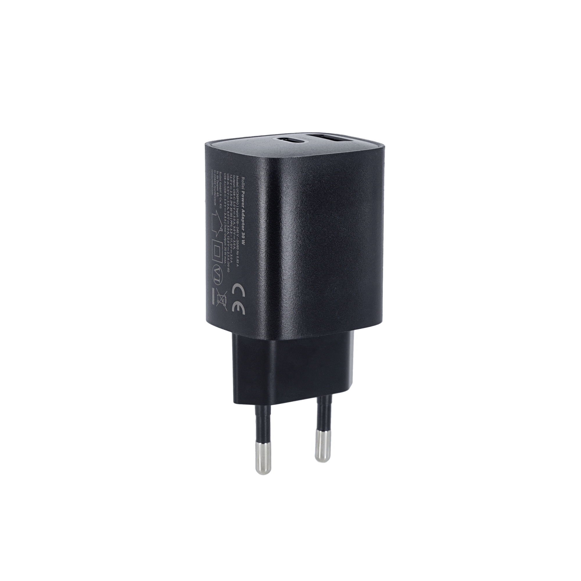 30W Fast Charger | GaN | USB-C & USB-A Port