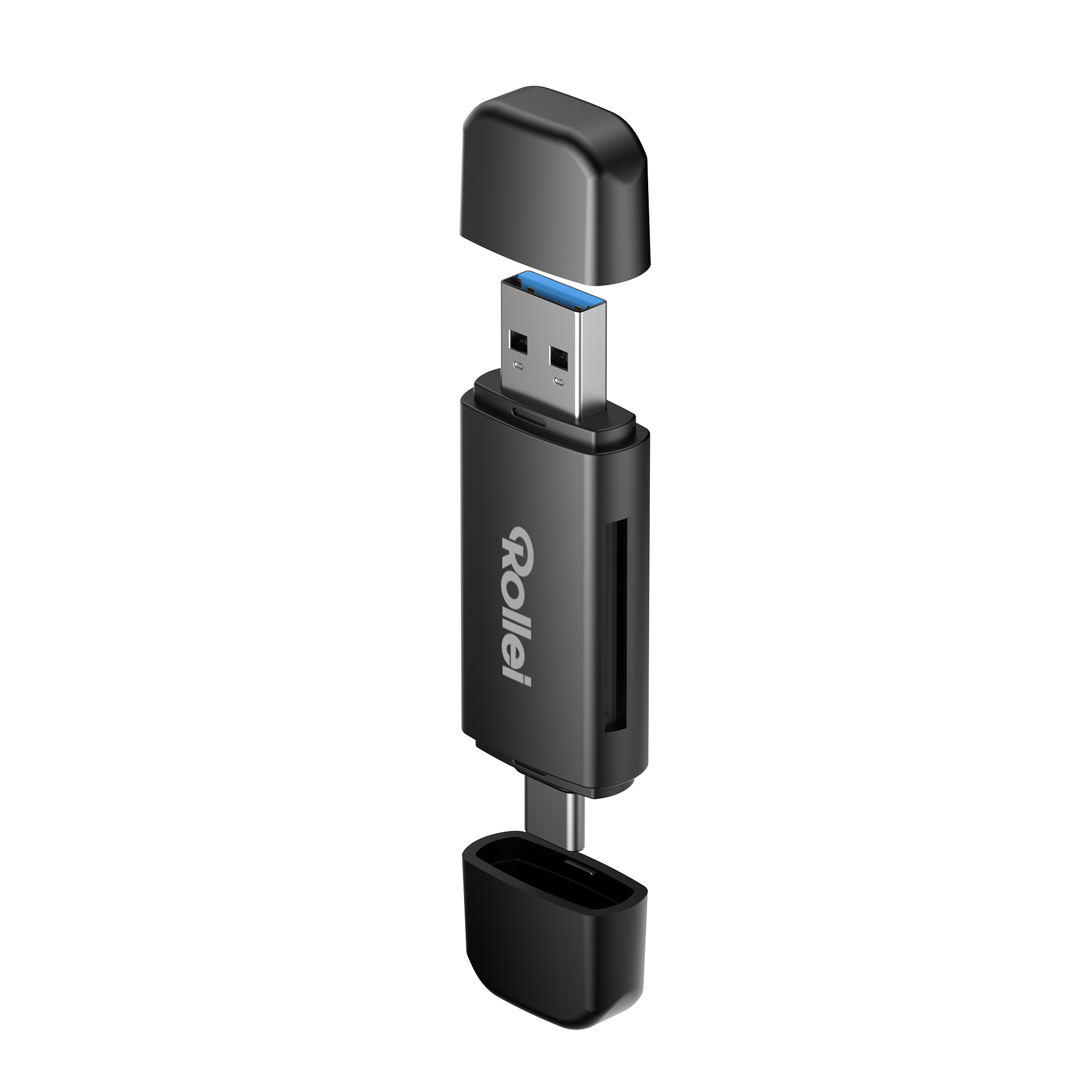 Bundle 2-in-1 Kartenlesegerät + Case | Micro-SD & SD