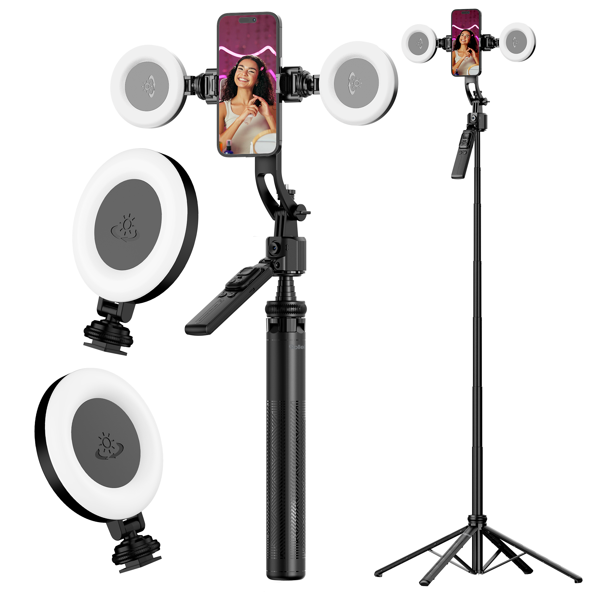 B-Ware Quadpod LED-Kit | mit AI Tracking | Easy Creator