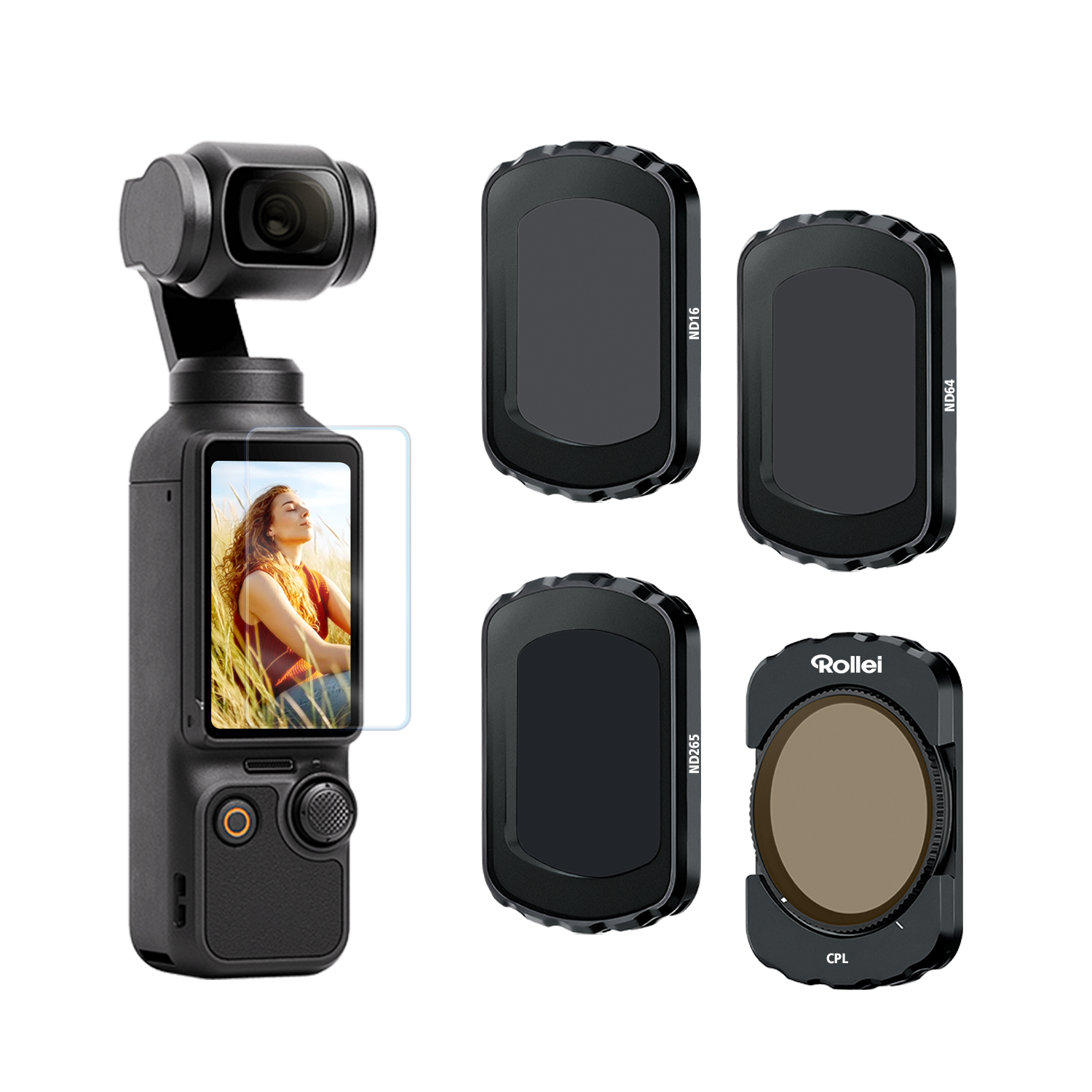 DJI Osmo Pocket 3 & 4 Filter-Set | CPL, ND16, ND64, ND256