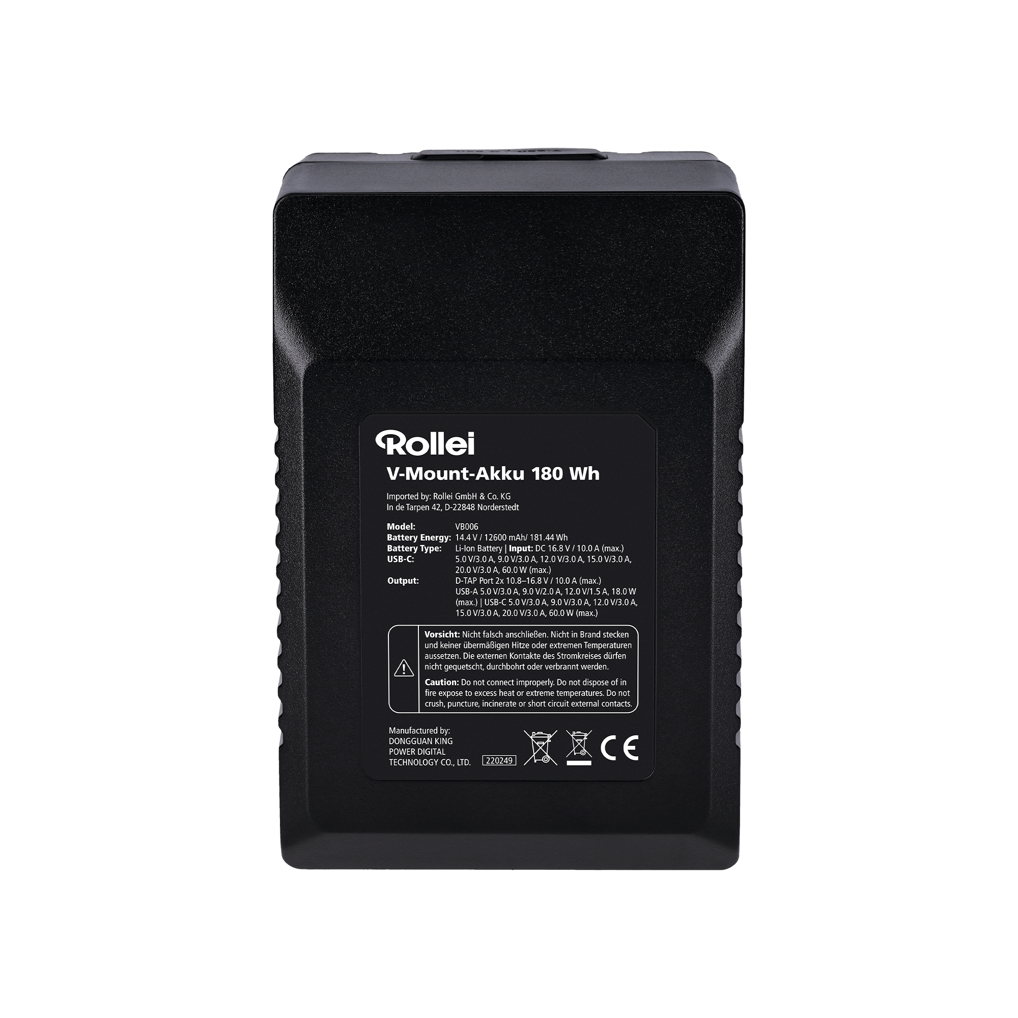 B-Stock V-Mount Battery 180Wh