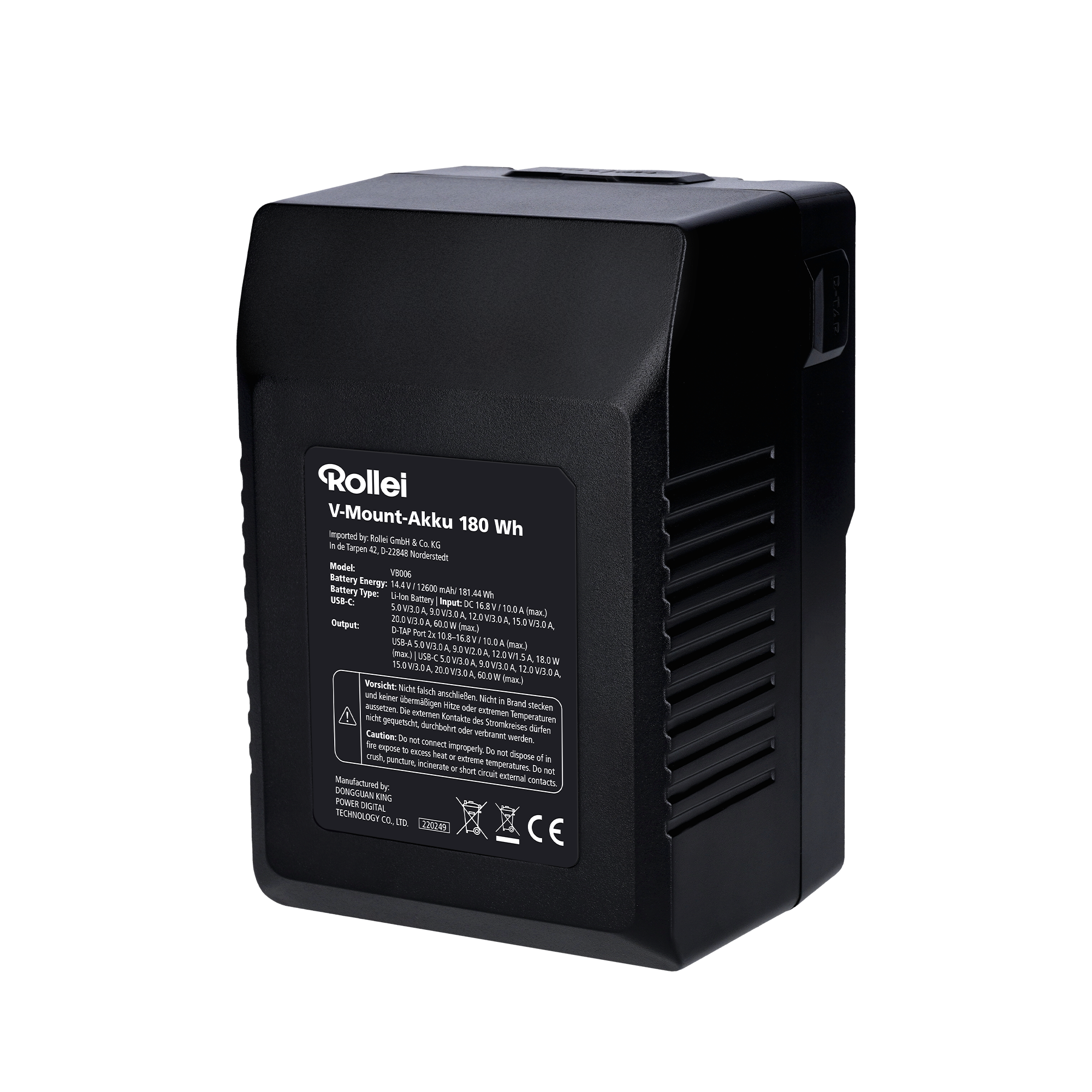 B-Stock V-Mount Battery 180Wh
