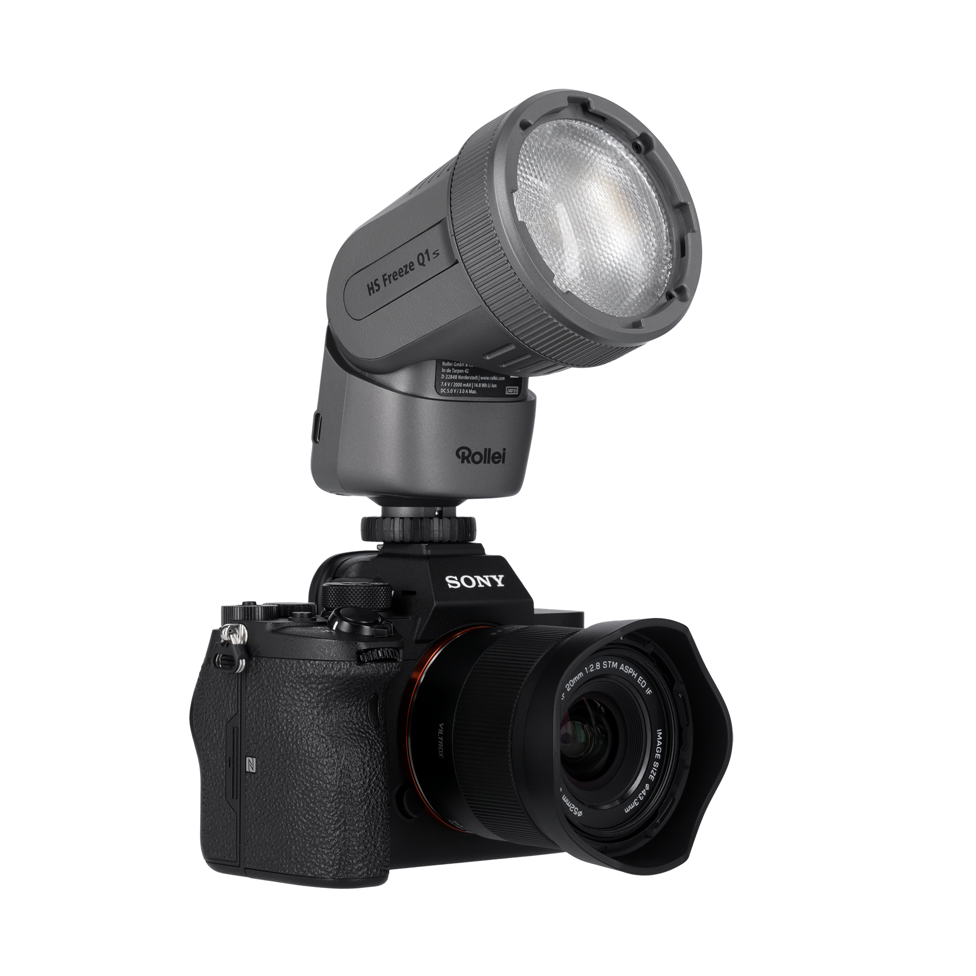 Aufsteckblitz I 2-in-1 LED-Blitz I HS Freeze Q1