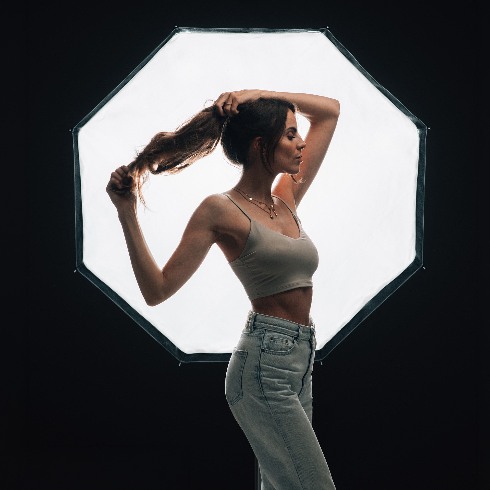 Softbox | Schnellverschluss, Aufklapp-System & Gitter | Achteck
