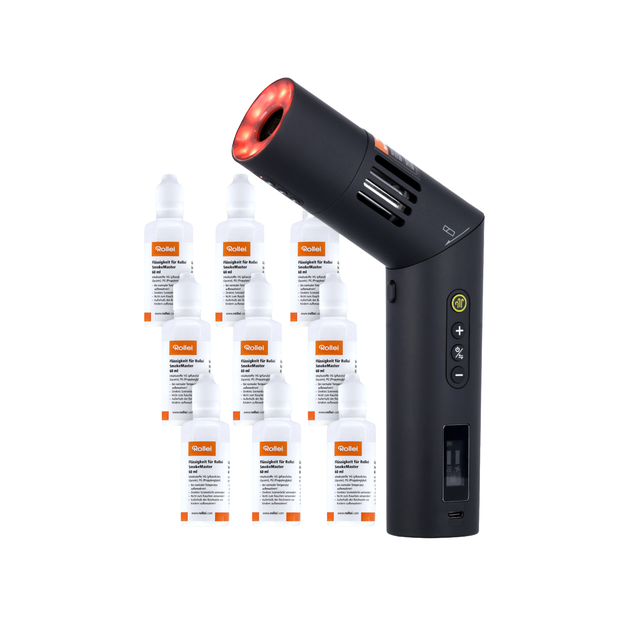 Bundle SmokeMaster Pro RGB | Nebelmaschine inkl. 9er-Set Nebelflüssigkeit