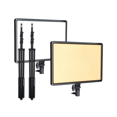 Bundle 2x LUMIS LED-Panel Bi-Color inkl. Lampenstative