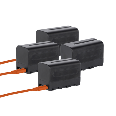 Bundle 4x NP-F Akku mit USB-C | versch. Kapazitäten