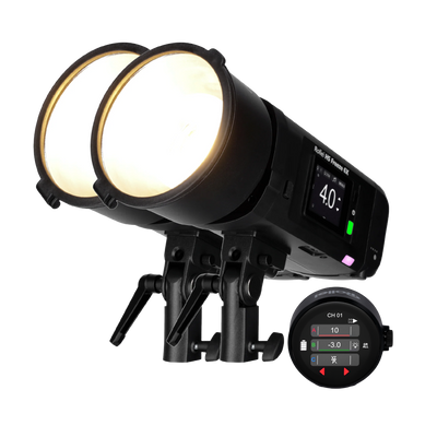 Bundle 2x HS Freeze 6X | Battery-Powered Studio Strobe | incl. Remote Trigger